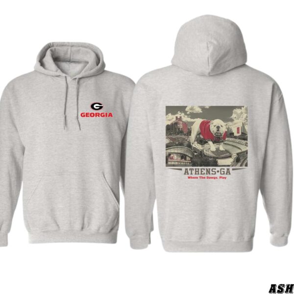 Georgia Bulldogs Hoodie, Iconic Athens Design, Perfect for UGA Fans, Ideal for Game Day Wear, Comfortable and Cozy, Unisex Hoodie for Men and Women , Hoodie Design - Image 2