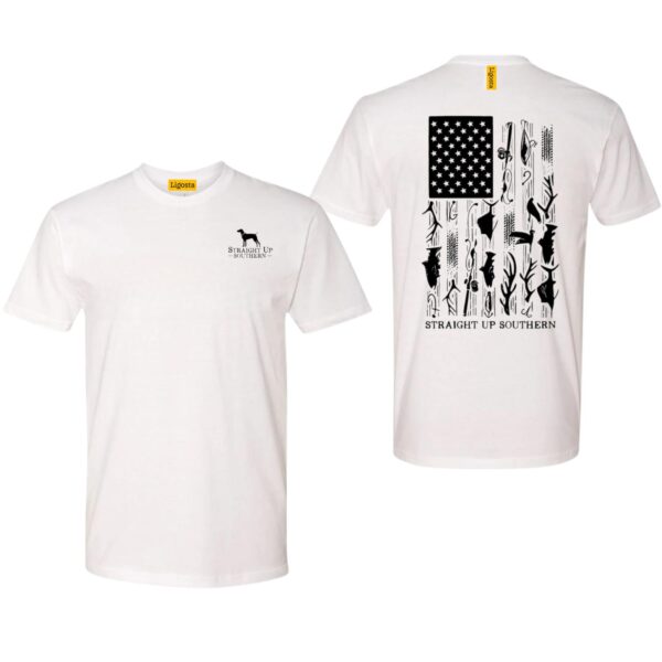 Straight Up Southern TShirt, Patriotic American Flag Design, Perfect for Southern Pride, Ideal for Casual Comfort, Bold and Stylish, Unisex TShirt for Men and Women , TShirt Design, Street Life Style