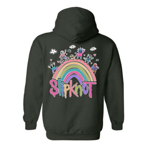 Slipknot Hoodie, Fun and Whimsical Rainbow Design, Perfect for Fans of the Band, Ideal for Casual Wear, Menswear Unisex - Image 6
