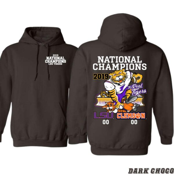 2019 National Champions LSU Tigers Hoodie, Celebrate Victory with Iconic Tiger Design, Sweatshirt Tops, Sweatshirt Tops, Street Life Style - Image 5
