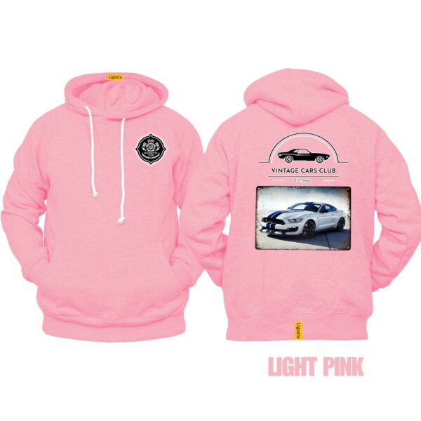 Ligosta Vintage, Cars Club Collection Hoodie, Unisex Hoodie Featuring Ford Mustang Shelby GT350 Graphic, Perfect For Muscle Car Fans 10 - Image 4