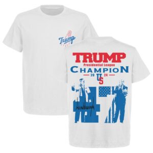 US Donald Trump Champion Los Angeles Inspired Graphic T-Shirts, Heavy Cotton Gildan 5000 Shirts for Men and Women, Perfect for Trump Supporters