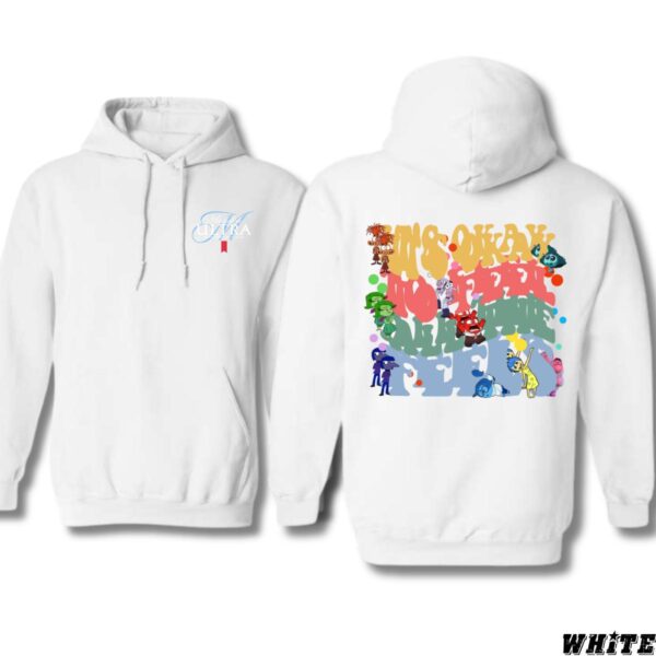 It's Okay to Feel Hoodie, Colorful Emotional Expression Design for Everyday Wear, Hoodie Style, Menswear Sweaters, Street Life Style - Image 2