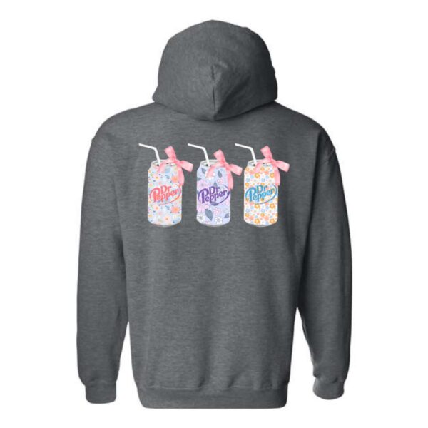 Dr. Pepper Hoodie, Trio Floral Can Design Shirt, Trendy Hoodie for Men and Women , Street Life Style Menswear Sweaters, Street Life Style - Image 8