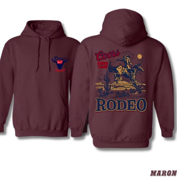 Coors Banquet Rodeo Hoodie, Classic Bull Riding Design, Perfect for Rodeo Fans, Ideal for Casual Wear, Comfortable and Stylish, Hoodie For Men, Hoodie For Women Casual Sweater, Street Life Style - Image 2