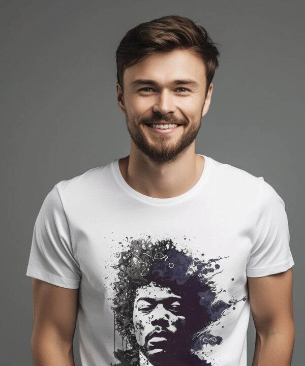 Jimi Hendrix Vintage style, White T-shirt, Classic Rock, Best seller, Comfortable T-shirt, Stylish Top, Street Life Style, Trending T-Shirts - Image 4