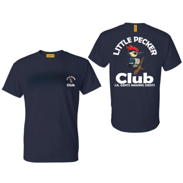 Little Pecker T-Shirt, Little Pecker Club Graphic Tee, Lil Gents Making Dents, Street Life Style, Little Pecker Club Bird Graphic Shirt, Unique Little Pecker Club Tee, Little Pecker Club Casual T-Shirt - Image 3