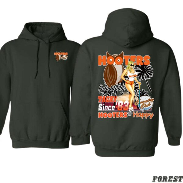 Hooters Delightfully Tacky Since '83 Black Unisex Hoodie, Perfect for Hooters Fans and Collectors , Street Life Style, Street Life Style - Image 7