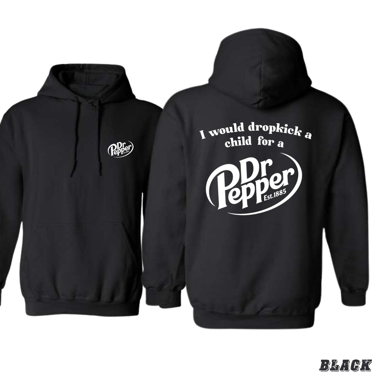 Dr Pepper Hoodie Graphic Dark Heather Hoodie Perfect for Dr Pepper Lovers Cozy and Stylish Ideal for Casual Wear Makes a Fun Gift for Soda Enthusiasts , Winter Fashion