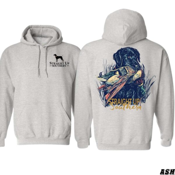 Straight Up Southern Hoodie, Hunting Dog Graphic, Hoodies for Country Girls, Outdoor Adventure Apparel, Rustic Country Style Sweatshirt Wo, Street Life Style - Image 2