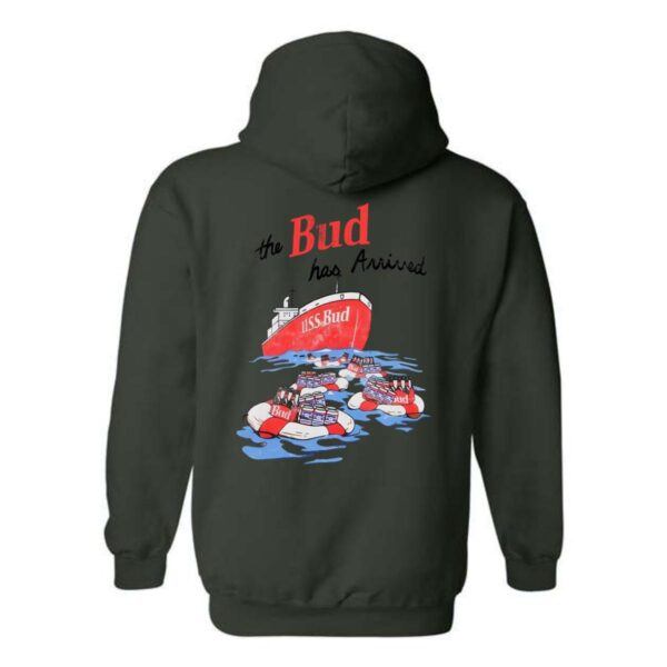 Budweiser Hoodie, USS Bud Ship and Life Raft Design, Perfect for Beer Lovers, Ideal for Casual Wear, Comfortable and Stylish , Hoodie Design - Image 6