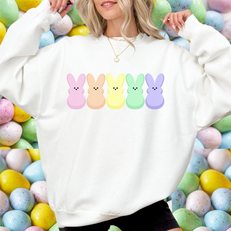 Peep My TShirt – Sweatshirt – Hoodie, 2025 Easter, Candy Peeps, Egg Hunt, Christian Spring, Eggs And Bunnies, Pastel Easter, Rainbow Easter