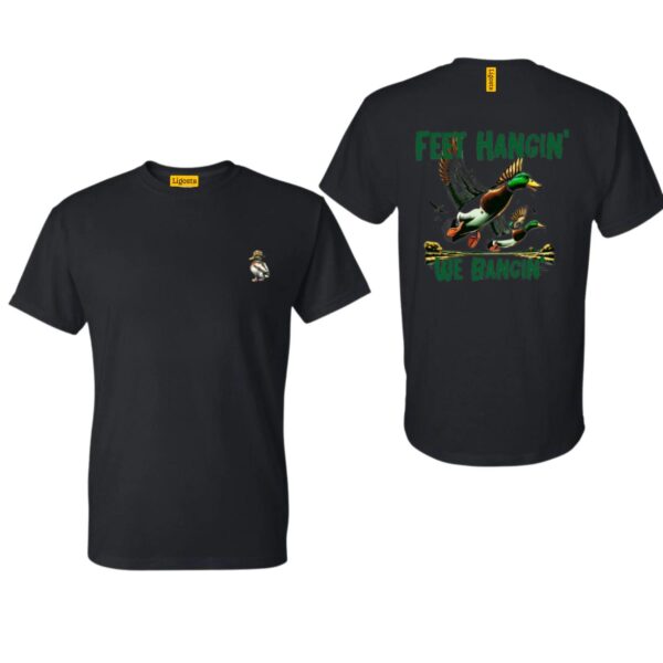 Feet Hangin' We Bangin' TShirt, Bold Mallard Ducks Illustration Perfect for Outdoor Enthusiasts and Duck Hunters, Cozy and Stylish TShirt for Nature Adventures , TShirt Design, Street Life Style - Image 2