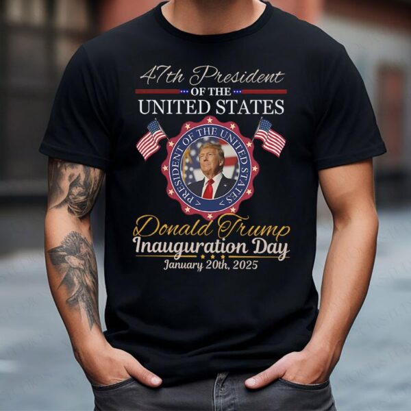 Truump Inauguration Day Shirt, Trummp Supporters Shirt, Xmas Graphic Tee - Image 5
