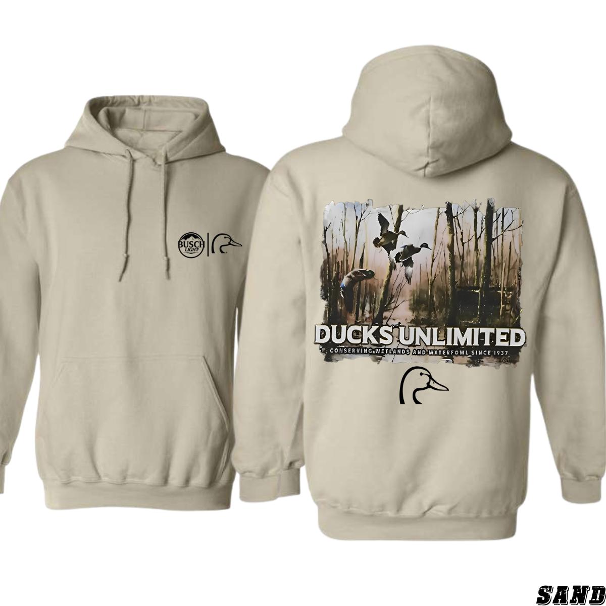 Ducks Unlimited Hoodie, Nature-Inspired Design, Country Boy Clothing, Ideal for Wildlife Conservation Supporters, Street Life Style