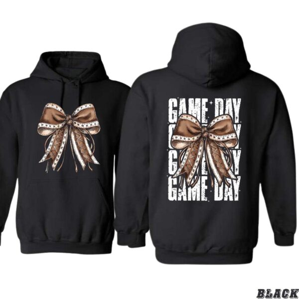 Sports Bow Hoodie, Elegant Game Day Design, Ideal for Cheerful Celebrations, Perfect for Comfort and Style, Unisex Hoodie for Men and Women , Hoodie Design - Image 5