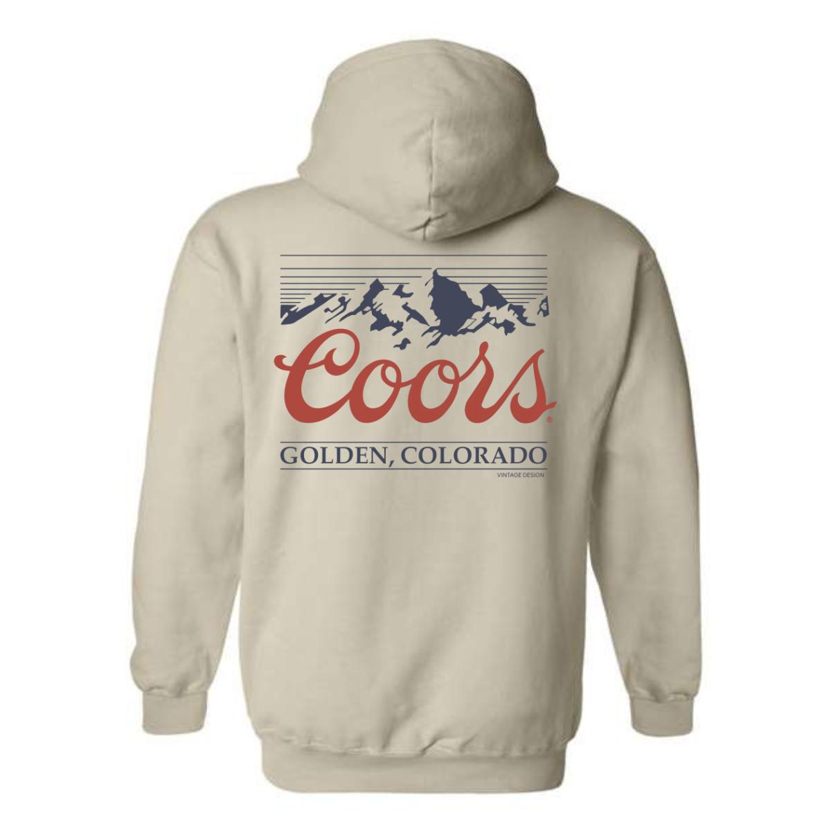 Coors Hoodie, Golden, Colorado Mountain Design, Perfect for Beer Lovers, Ideal for Casual Wear, Comfortable and Stylish, Hoodie For Men, Hoodie For Women , Hoodie Design