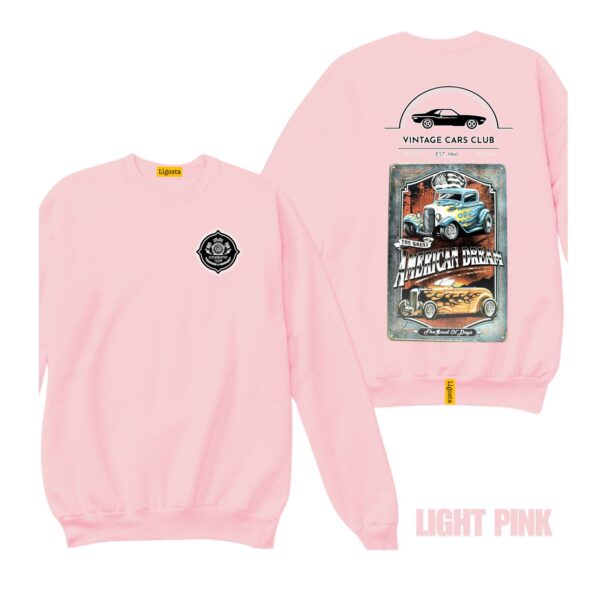 Ligosta Vintage, Cars Club Sweatshirt, Unisex Sweatshirt Featuring American Dream Hot Rod Graphic, Perfect For Classic Car Fans 20 - Image 4