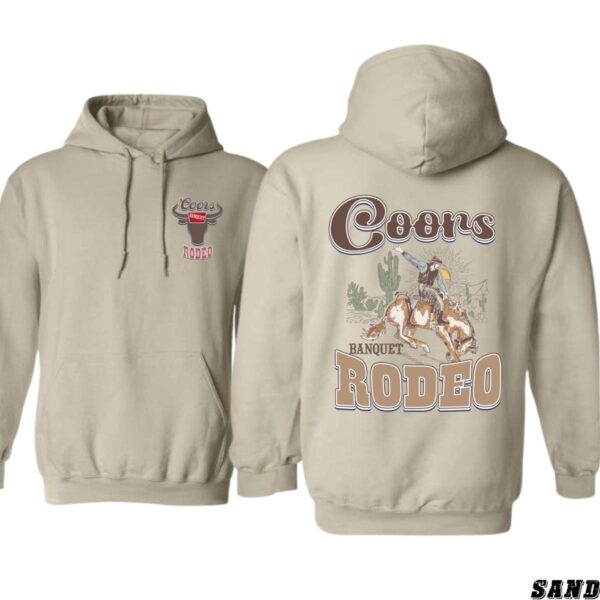 Coors Banquet Rodeo Hoodie, Classic Western Rodeo Design, Perfect for Country and Beer Lovers, Ideal for Casual Comfort, Stylish and Bold, Unisex Hoodie for Men and Women , Winter Fashion - Image 3