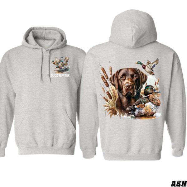 Duck Hunter Hoodie, Realistic Duck and Labrador Retriever Design, Ideal for Hunting Enthusiasts, Perfect for Outdoor Adventures, Comfortable and Stylish Unisex Hoodie, Celebrate Your Passion for Waterfowl Hunting , Hoodie Design - Image 3