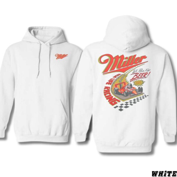 Miller Beer Racing Design, Casual Wear Hoodie, Retro and Sporty Style, Hoodie Style, Street Life Style - Image 2