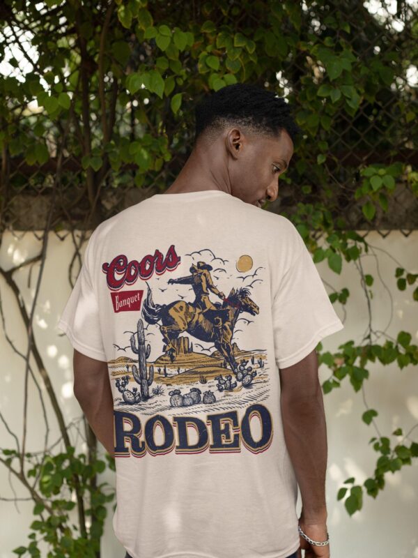 Western Cowboy Coors T-Shirt, Vintages 90s Graphic Western Shirt, Retro Coors Tee, Rodeo Oversize Cowboy Shirt, Wild West Gift, Cool Gift - Image 8