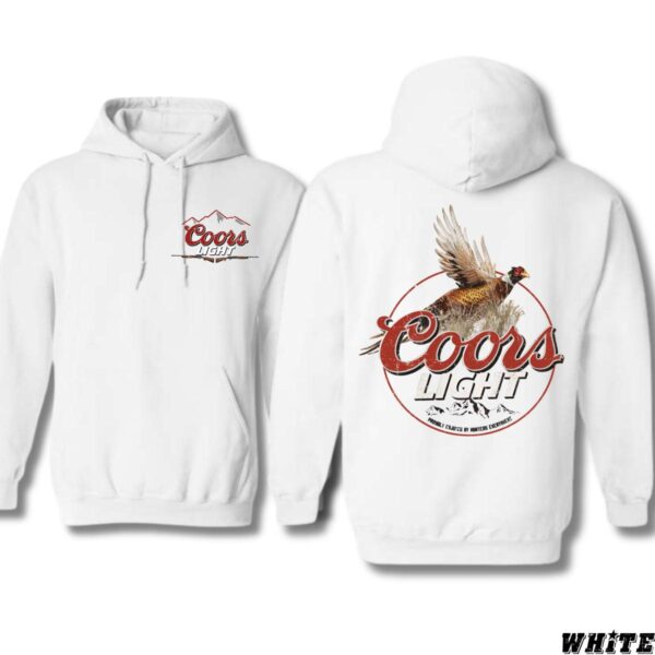 Coors Light Hoodie, Bold Pheasant Design, Perfect for Beer and Hunting Enthusiasts, Street Life Style - Image 4