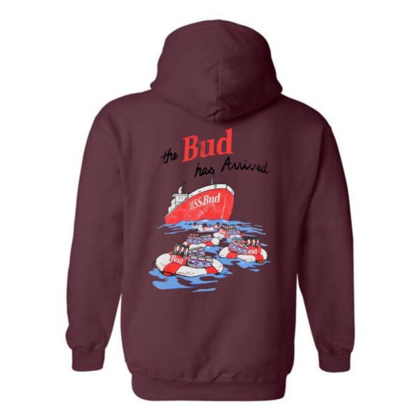 Budweiser Hoodie, USS Bud Ship and Life Raft Design, Perfect for Beer Lovers, Ideal for Casual Wear, Comfortable and Stylish , Hoodie Design - Image 8