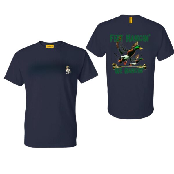 Feet Hangin' We Bangin' TShirt, Bold Mallard Ducks Illustration Perfect for Outdoor Enthusiasts and Duck Hunters, Cozy and Stylish TShirt for Nature Adventures , TShirt Design, Street Life Style - Image 3
