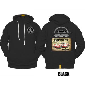 Ligosta Vintage, Cars Club Hoodie, Unisex Hoodie Featuring Ferrari 250 GTO Graphic, Perfect For Classic Car Fans 23