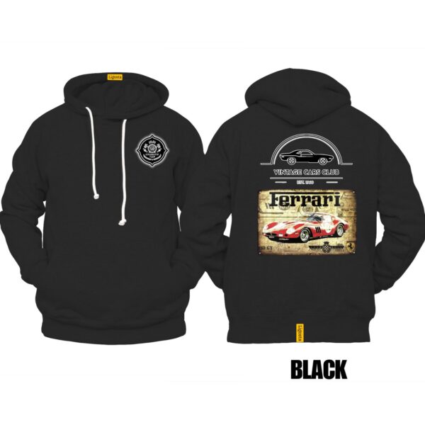 Ligosta Vintage, Cars Club Hoodie, Unisex Hoodie Featuring Ferrari 250 GTO Graphic, Perfect For Classic Car Fans 23