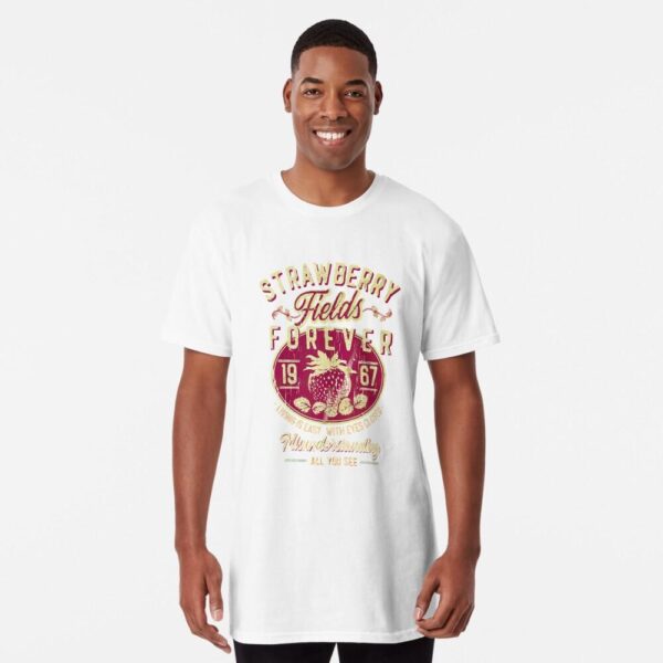 Old School Band Tees Shirt Design, Comfort Retro Band Tee, Beatle Strawberry Fields Rock Band Tee, Oversized Trendy Shirts, Retro Graphic Tee, Street Life Style - Image 7