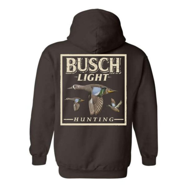 Busch Light Hoodie, Hunting Design with Ducks in Flight, Perfect for Outdoor Enthusiasts, Ideal for Casual Wear, Comfortable and Stylish, Hoodie For Men, Hoodie For Women , Hoodie Design - Image 2