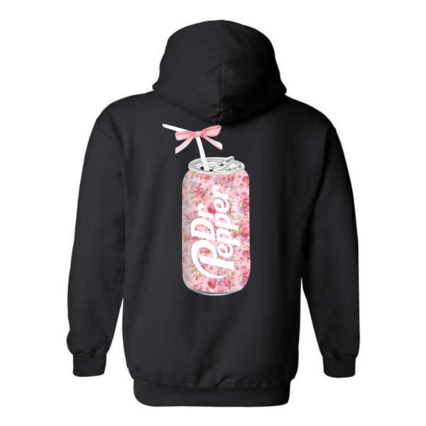 Dr. Pepper Hoodie, Floral Can Design Shirt, Trendy Hoodie for Men and Women , Hoodie Design - Image 3