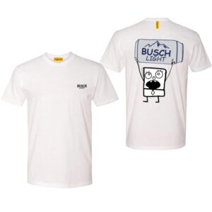 Busch LLight TShirt, Fun Cartoon Character Design, Perfect for Beer Lovers, Ideal for Casual Wear and Relaxation, Cozy and Humorous, Unisex TShirt for Men and Women , TShirt Design, Street Life Style