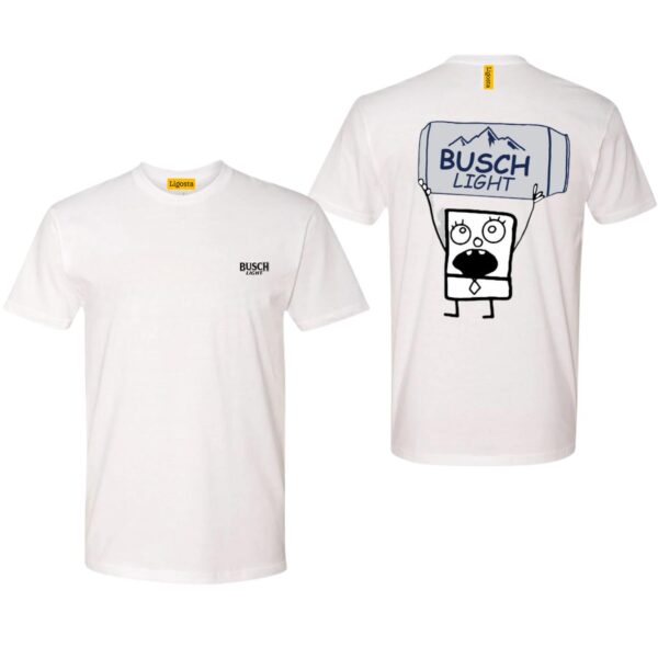 Busch LLight TShirt, Fun Cartoon Character Design, Perfect for Beer Lovers, Ideal for Casual Wear and Relaxation, Cozy and Humorous, Unisex TShirt for Men and Women , TShirt Design, Street Life Style