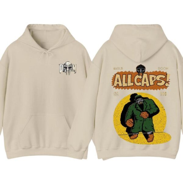 MF Doom Madlib All Caps T-Shirt Hoodie Classic Menswear, Hoodie Style, Street Life Style - Image 5
