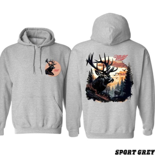 Miller Hoodie, Majestic Deer Scene Design, Perfect for Wildlife Enthusiasts, camo country hoodies, country boy clothing,  Ideal for Casual Wear, Comfortable and Stylish, Hoodie For Men, Hoodie For Women Casual Sweater, Street Life Style - Image 4