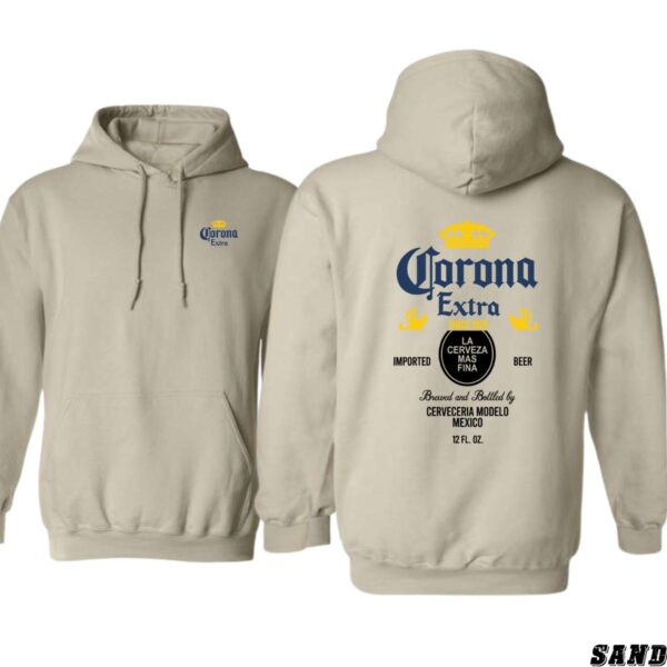 Corona Extra Hoodie, Beer Label Design Shirt, Trendy Hoodie for Men and Women , Hoodie Design - Image 7