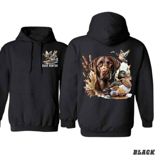 Duck Hunter Hoodie, Realistic Duck and Labrador Retriever Design, Ideal for Hunting Enthusiasts, Perfect for Outdoor Adventures, Comfortable and Stylish Unisex Hoodie, Celebrate Your Passion for Waterfowl Hunting , Hoodie Design - Image 2