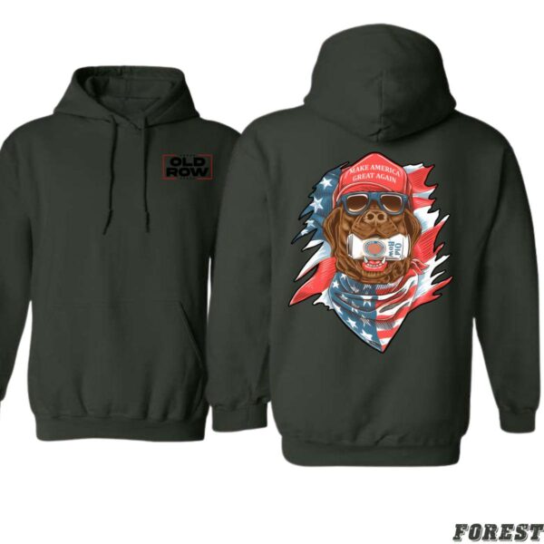 Old Row Make America Great Again Dog Sport Grey Unisex Hoodie, Perfect for Patriotic Americans and Dog Lovers , Hoodie Design - Image 7