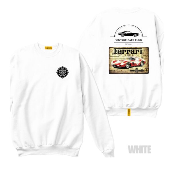 Ligosta Vintage, Cars Club Sweatshirt, Unisex Sweatshirt Featuring Ferrari 250 GTO Graphic, Perfect For Sports Car Enthusiasts 22 - Image 3
