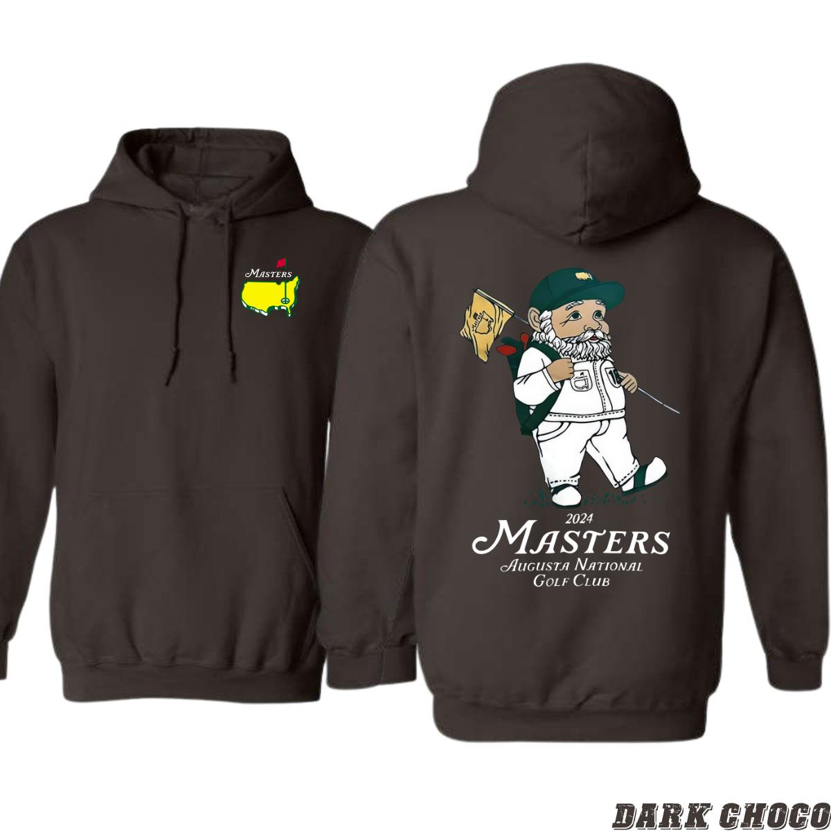 Augusta National Golf Club Hoodie, 2024 Masters Logo with Charming Character Graphic, Perfect for Golf Fans, Street Life Style