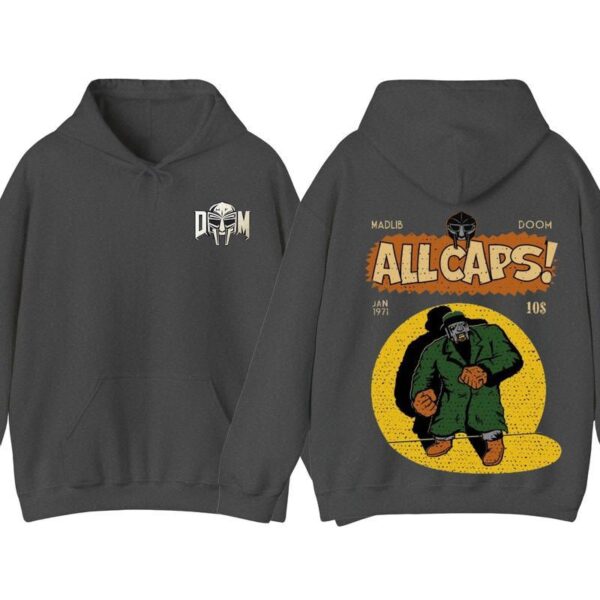 MF Doom Madlib All Caps T-Shirt Hoodie Classic Menswear, Hoodie Style, Street Life Style - Image 4