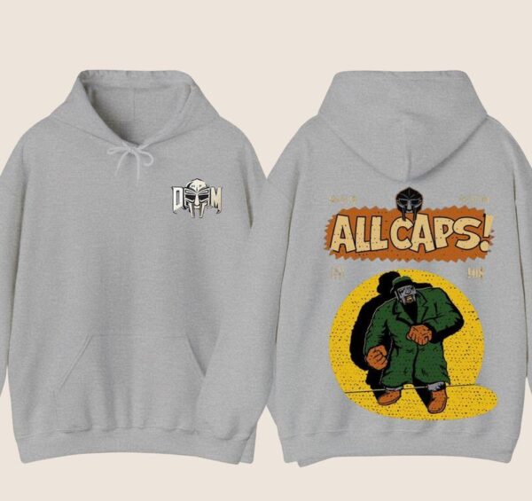 MF Doom Madlib All Caps T-Shirt Hoodie Classic Menswear, Hoodie Style, Street Life Style - Image 2