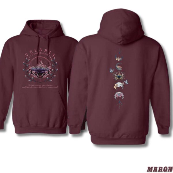 Velaris Hoodie, City of Starlight Design Shirt, Trendy Hoodie for Men and Women , Hoodie Design - Image 4