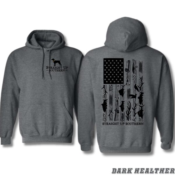 Straight Up Southern Hoodie, Patriotic American Flag Design, Perfect for Southern Pride, Ideal for Casual Comfort, Bold and Stylish, Unisex Hoodie for Men and Women , Winter Fashion - Image 5