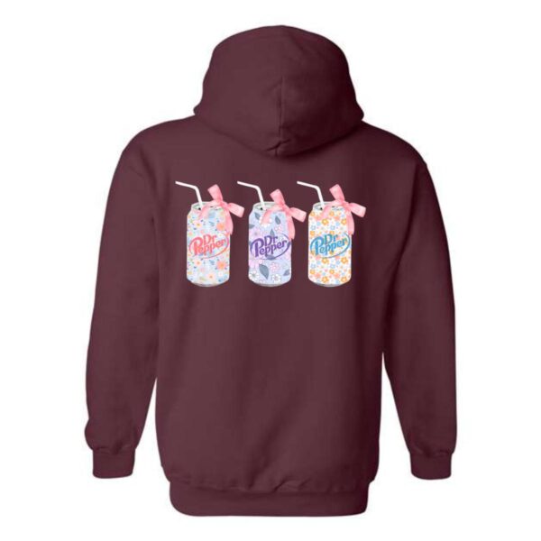 Dr. Pepper Hoodie, Trio Floral Can Design Shirt, Trendy Hoodie for Men and Women , Street Life Style Menswear Sweaters, Street Life Style - Image 7