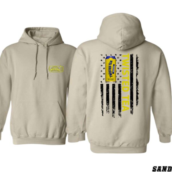Twisted Tea Hoodie, Bold Americana Design, Featuring Iconic Twisted Tea, Beverage Lovers and Casual Style Enthusiasts - Image 4