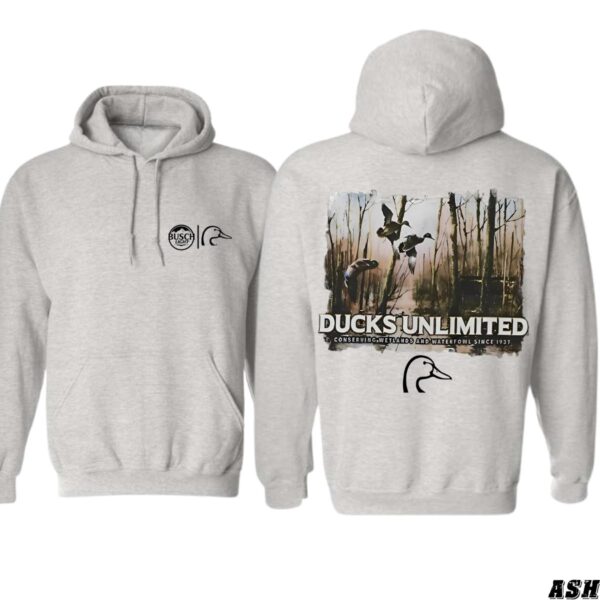 Ducks Unlimited Hoodie, Nature-Inspired Design, Country Boy Clothing, Ideal for Wildlife Conservation Supporters, Street Life Style - Image 4